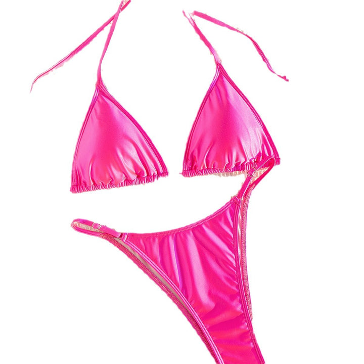Dame Bikiniset med justerbare stropper og blank finish Skovae