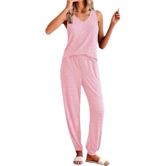 Dame Relaxed Fit Stribet Loungewear Sæt Stilla