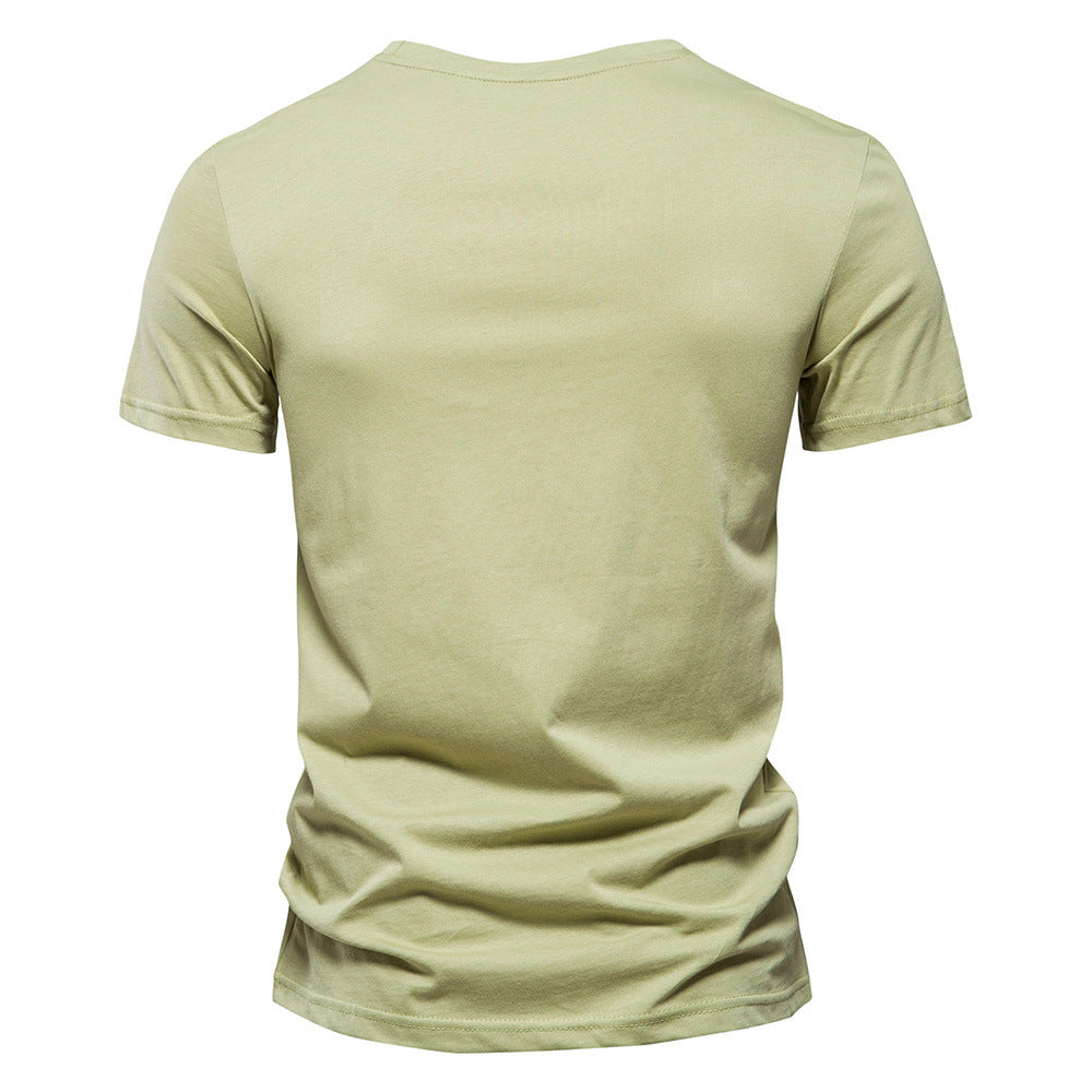 Herrer T-shirt med moderne stribedesign og blødt bomuldsstof Stilla
