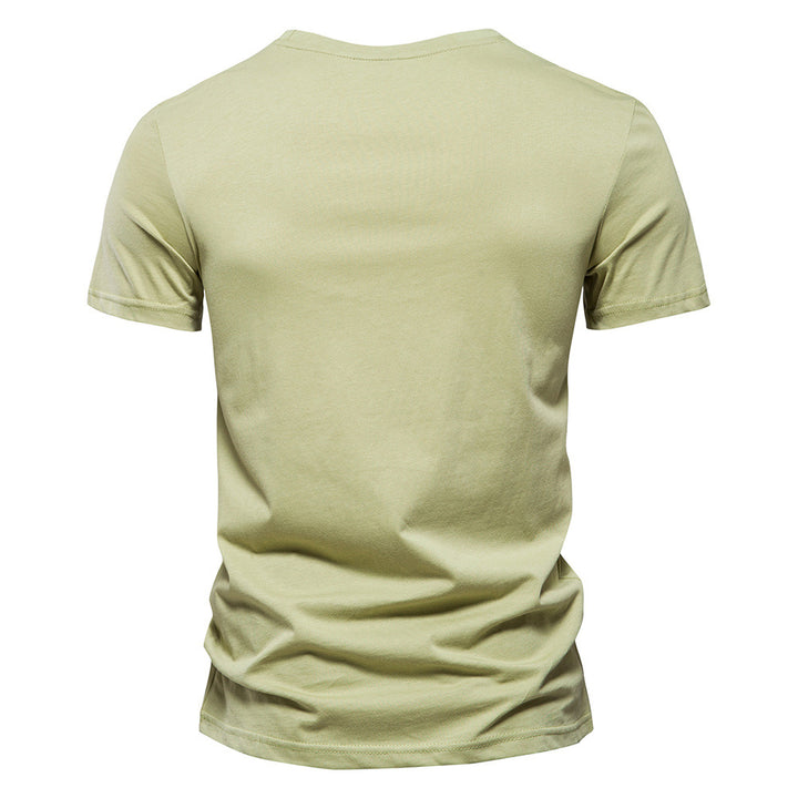Herrer T-shirt med moderne stribedesign og blødt bomuldsstof Stilla