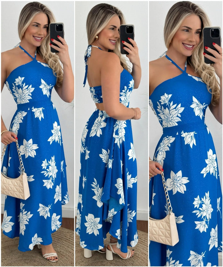 Dame Elegante Maxikjole med flettet ryg Stilla