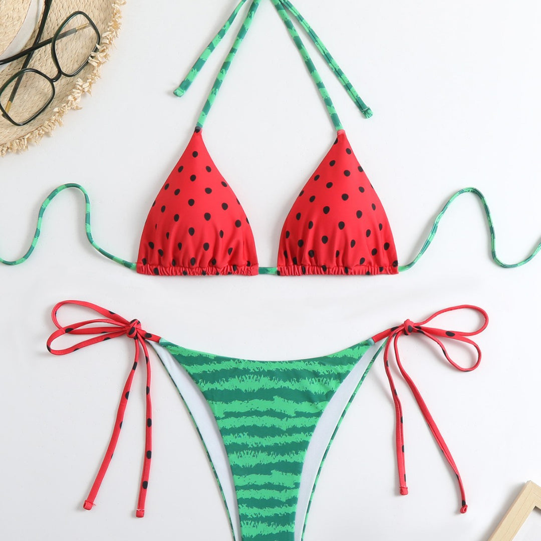 Kvinder legende vandmelon-print bikini-sæt Stilla