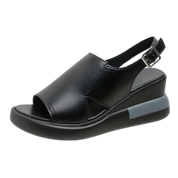 Dame Wedge-sandaler med justerbar rem og skridsikker sål Stilla