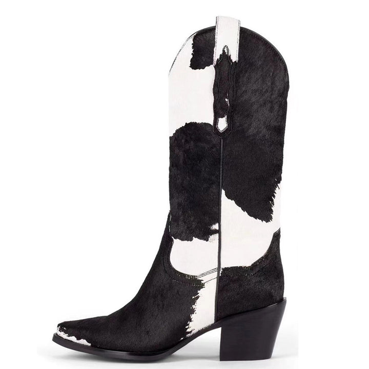 Femme Western-stil blokhæls støvler Stilla