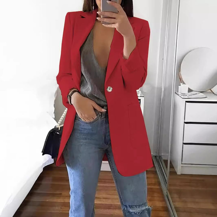 Dame moderne Oversize-blazer med elegant snit og praktiske lommer Stilla