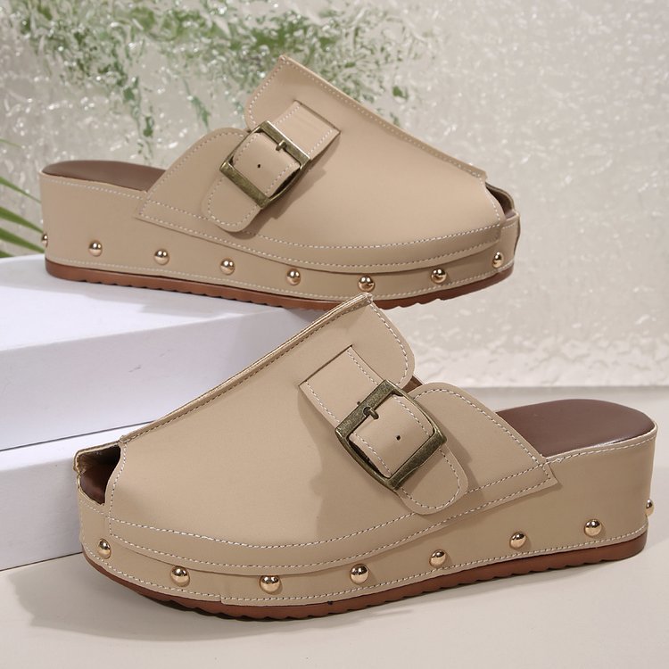 Dame mode Slip-On sko med elegante dekorationer Stilla