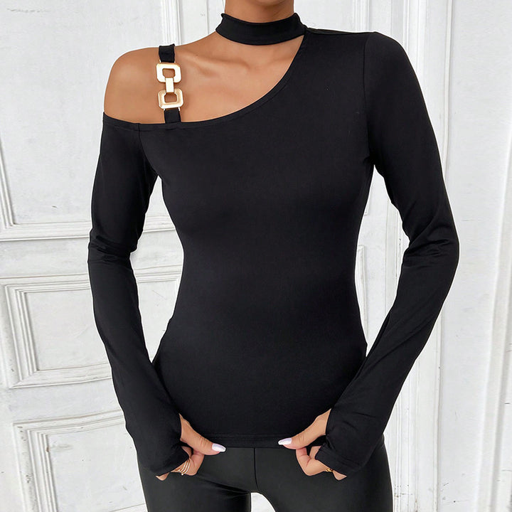 Kvinders bodysuit med off-the-shoulder design og elegant choker-halsudskæring Stilla