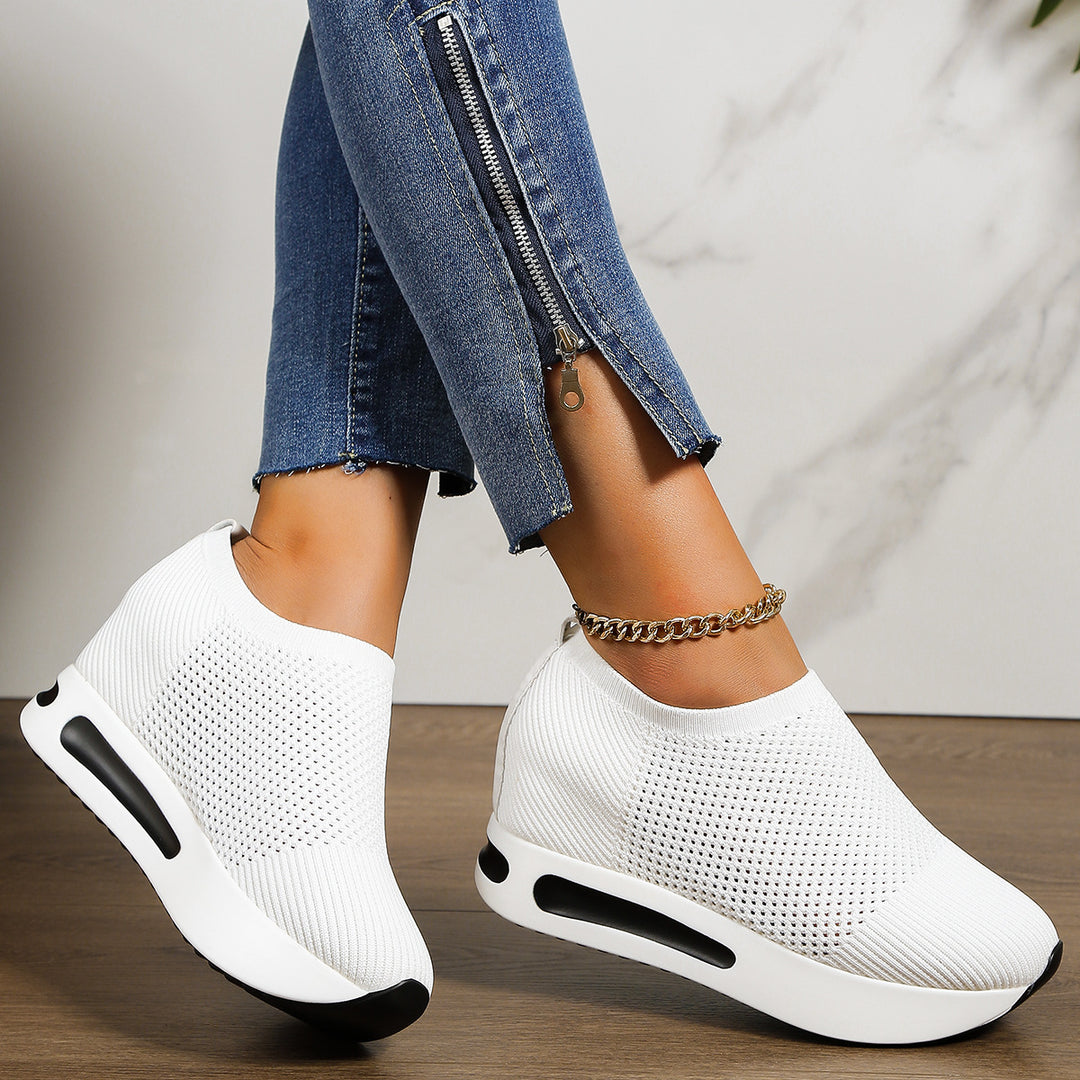 Dame åndedræts Wedge Sneakers Stilla