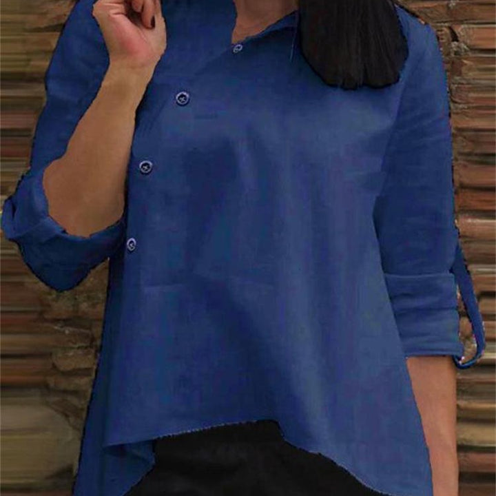 Damer afslappet bluse med asymmetrisk snit Stilla