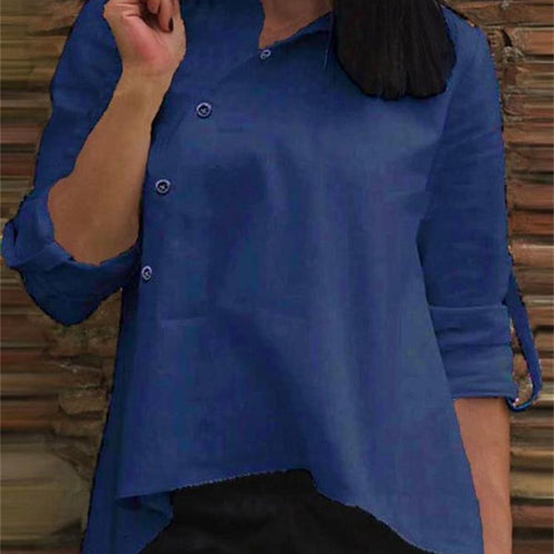 Damer afslappet bluse med asymmetrisk snit Stilla