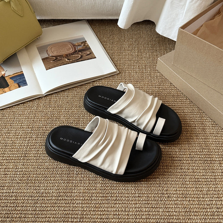 Femme Behagelige Fritids-sandaler med Teksturerede Remme Stilla