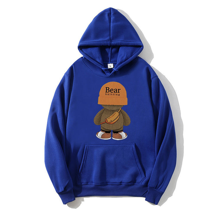 Dame hoodie med legende bjørnedesign og høj kvalitet fleece Skovae