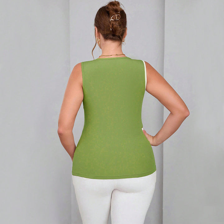 Dame ærmeløs top med asymmetrisk drapering Stilla