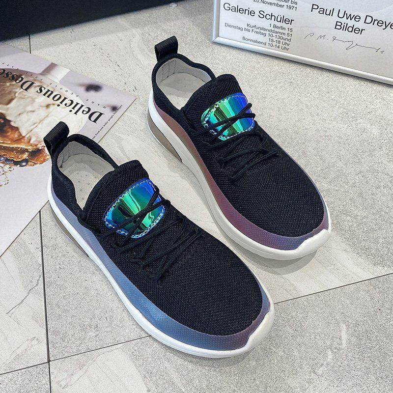 Dame åndbare sportsneakers med reflekterende detalje Stilla
