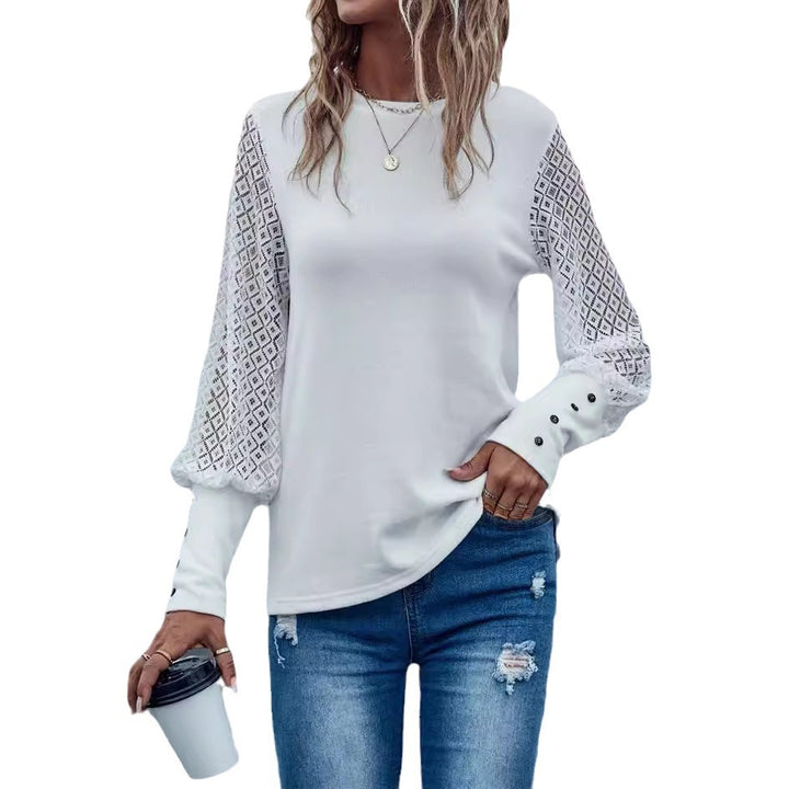 Dame trendy sweater med synlige spidsærmer Stilla