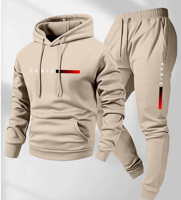 Kvinders hoodie og joggingbukser sæt med moderne Paris design Skovae