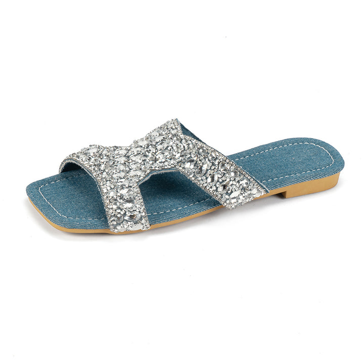 Dame Glamourøse Strass-Sandaler Stilla