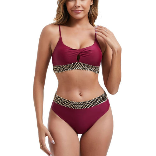 Dame bikini-sæt med elegant bæltebånd og kvalitetsstof Stilla