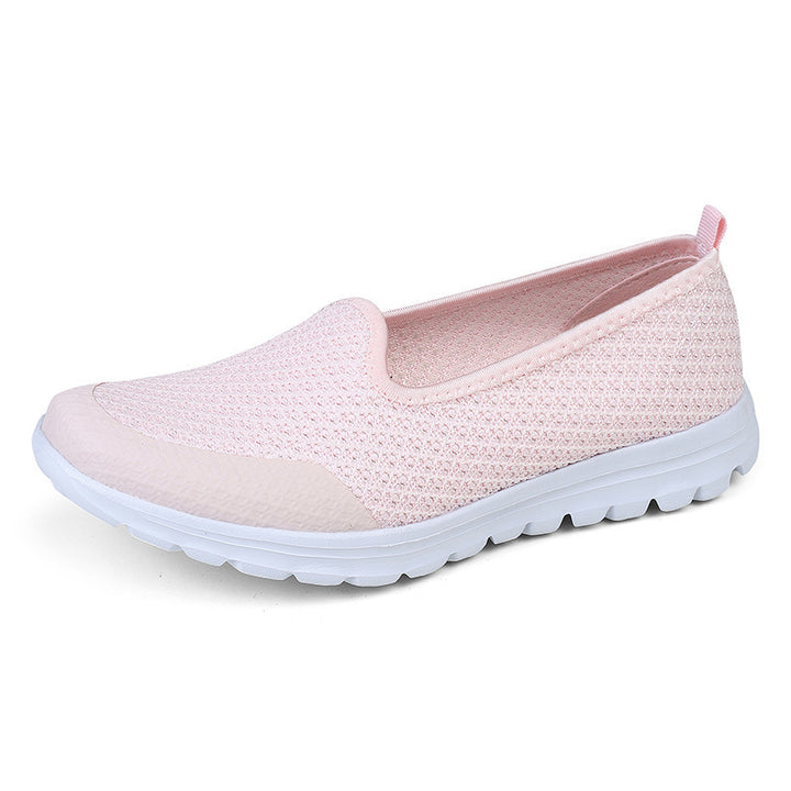 Dame Slip-On Komfort Sneakers med åndbart strik-overmateriale Stilla