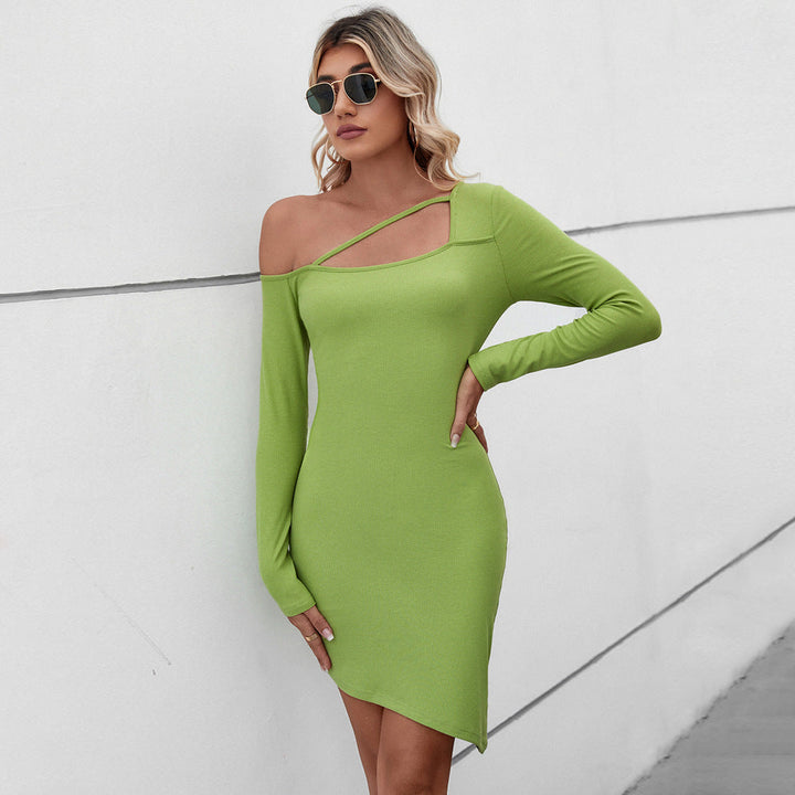 Stilla | Elegant-Kjole Bodycon Kort Skirt Langærmet Kjole
