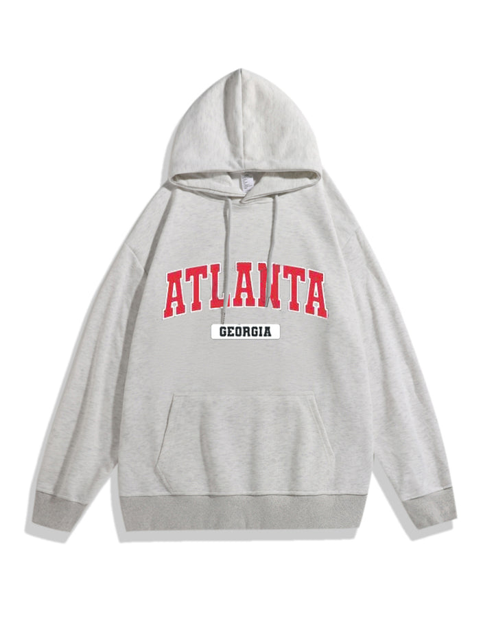 Kvinders hoodie med stilfuld Atlanta print Skovae