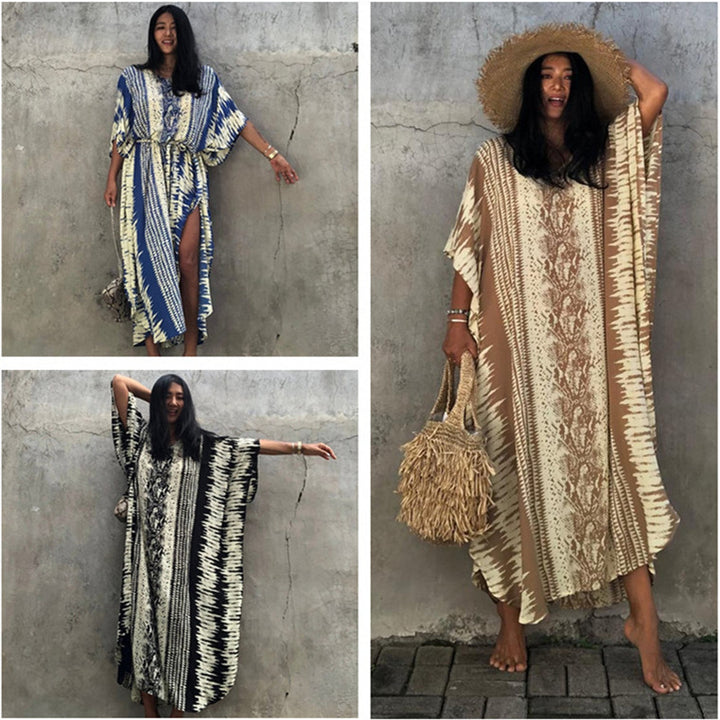 Kvinder Casual Bohemian Kaftan Kjole Stilla