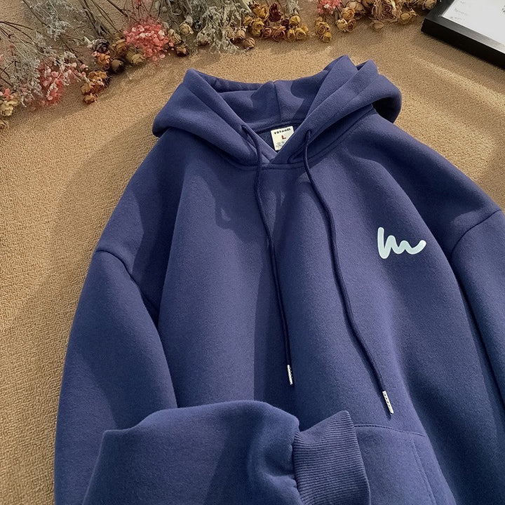 Dame hoodie med en afslappet oversized pasform og microfibermateriale af høj kvalitet Skovae
