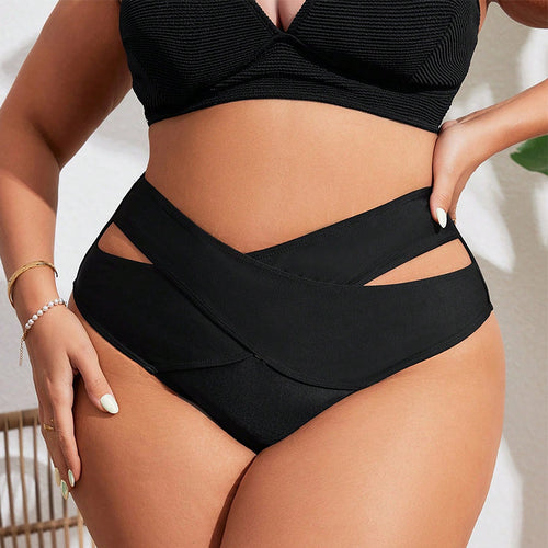 Dame Højtaljede Bikiniunderdele med forførende Cut-Outs Skovae