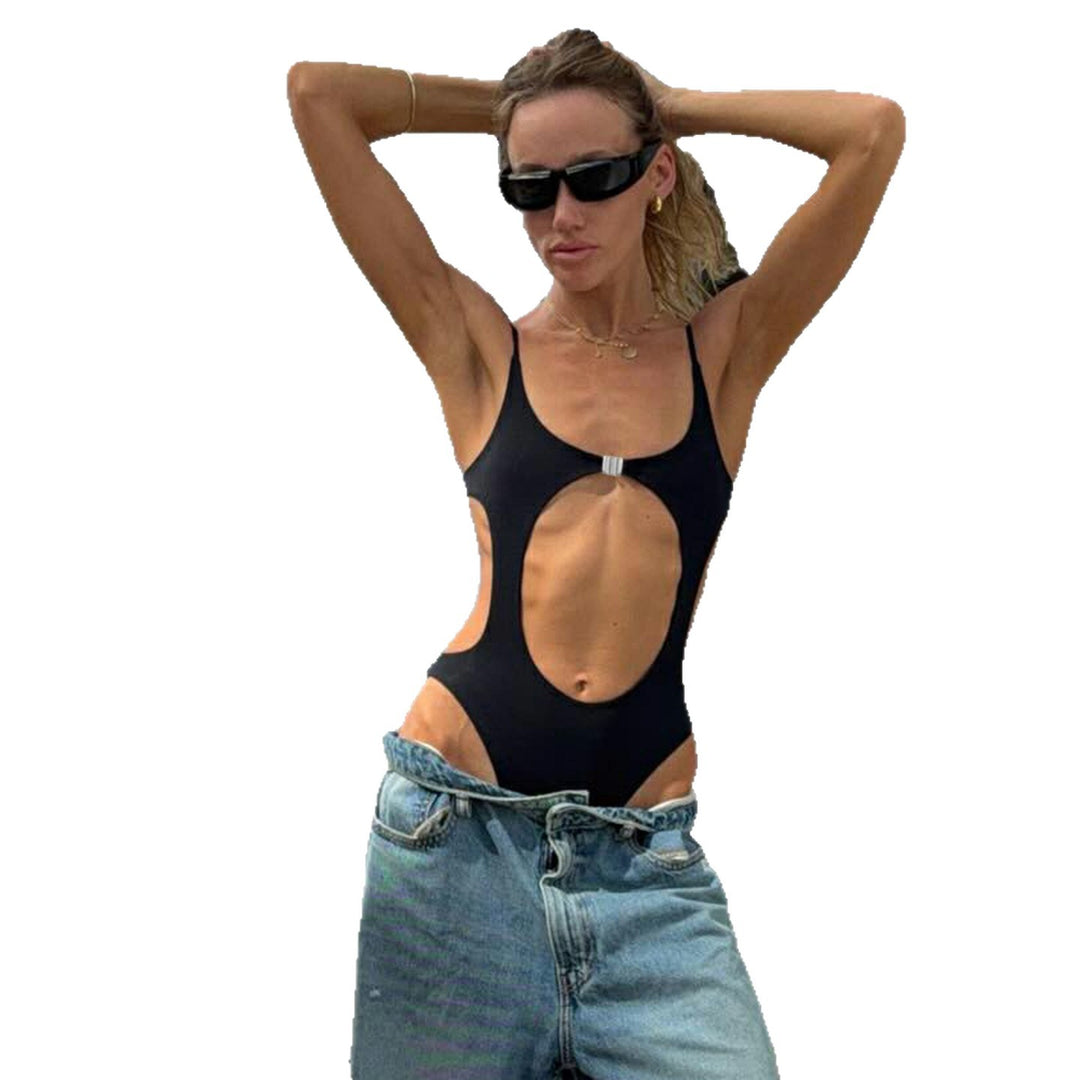 Damen Badeanzug mit einzigartigem Cut-Out-Design und verstellbaren Trägern Skovae