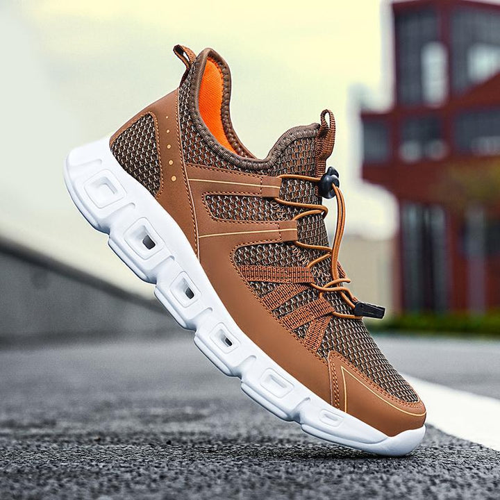 Herrer Letvægts Hurtigtørrende Atletik Sneakers med Elastisk Lukning Stilla