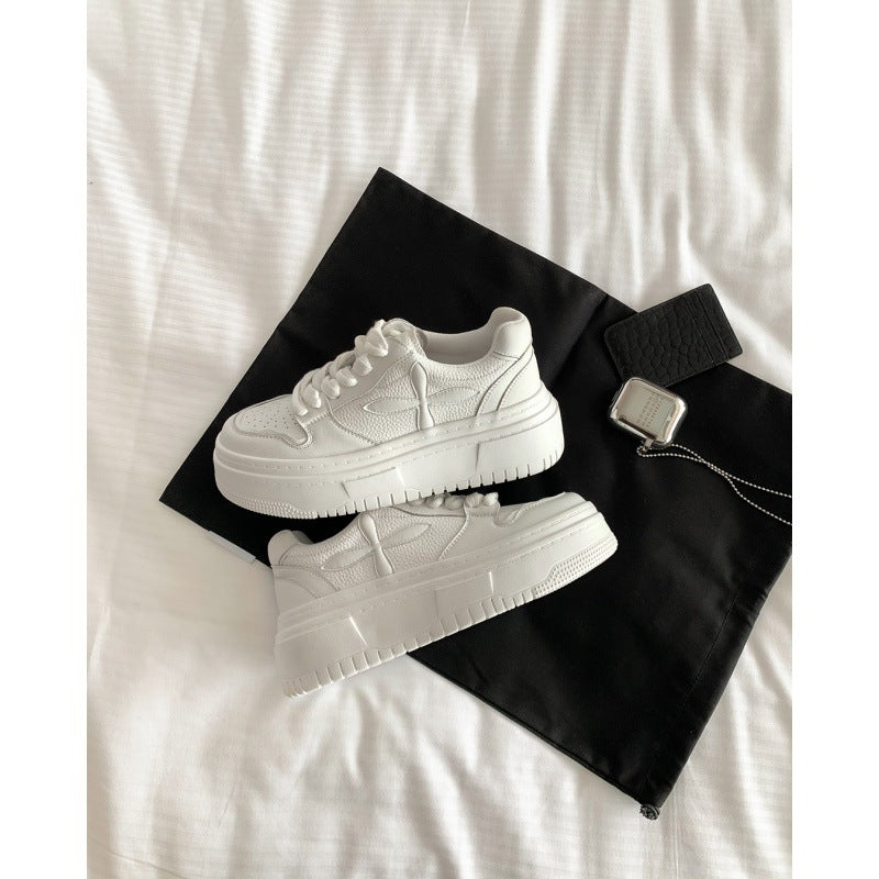 Dame Chunky Platform Sneakers med strukturerede detaljer Stilla