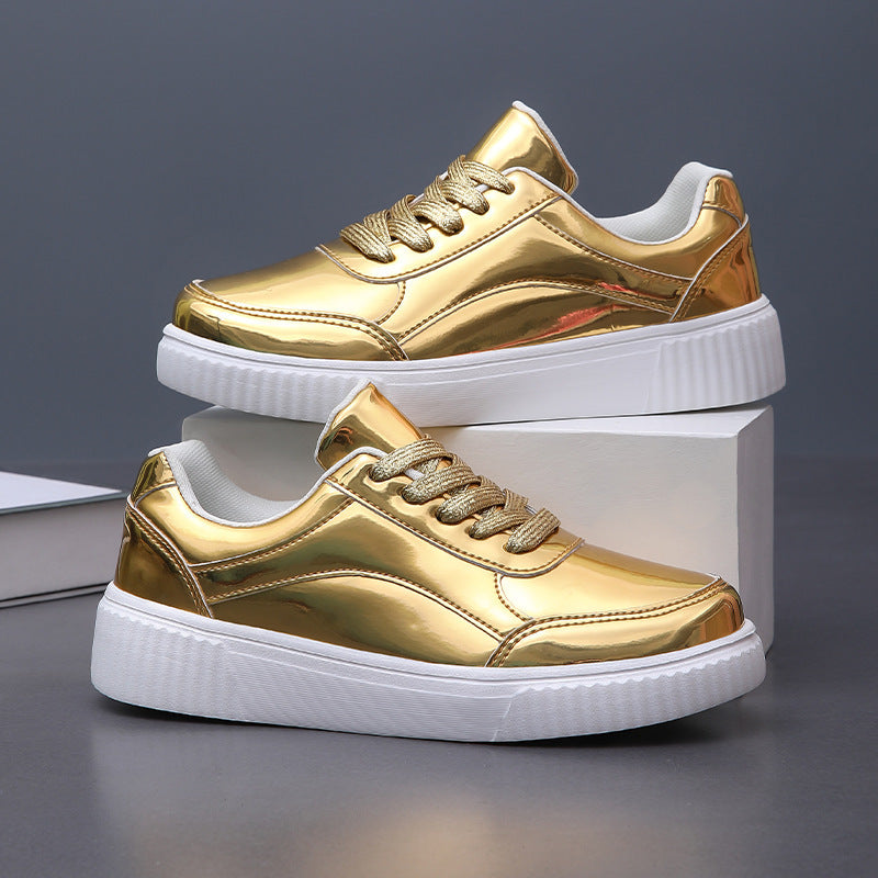 Dame Spejlglans Trendy Sneakers Stilla