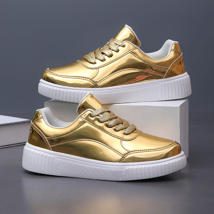 Dame Spejlglans Trendy Sneakers Stilla