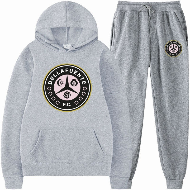 Kvinders sweatshirt og joggingbukser sæt med sporty klubmotiv Skovae
