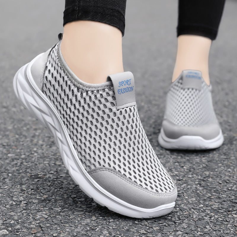 Dame Åndbare Slip-On Sneakers med skridsikker sål og elastisk overmateriale Stilla