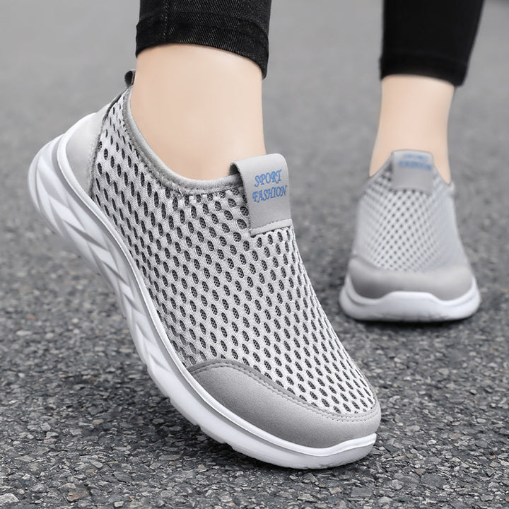 Dame Åndbare Slip-On Sneakers med skridsikker sål og elastisk overmateriale Stilla