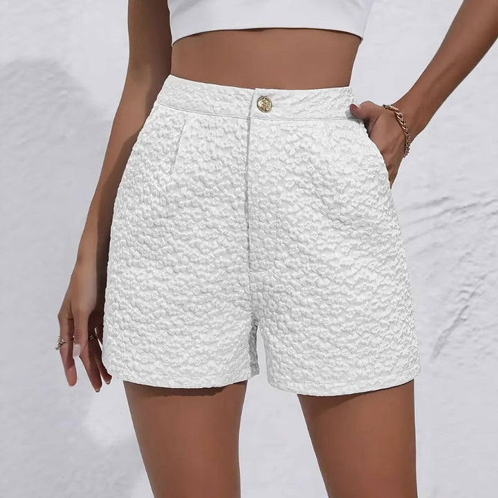 Dame shorts med struktureret stof Skovae