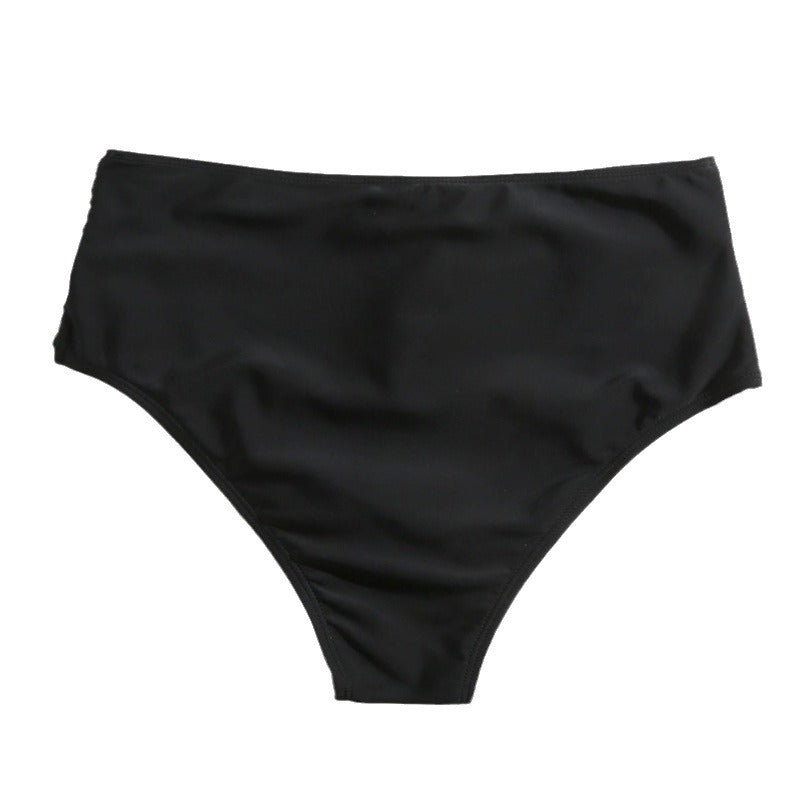Dame bikini-bukser med høj skæring og raffineret flæse-design Stilla