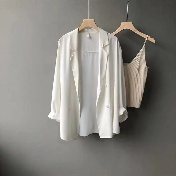 Dame elegant blazer sæt med fashionable shorts Stilla