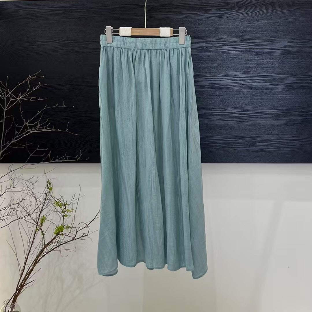 Femme Flowing A-Line Maxi Nederdel Stilla