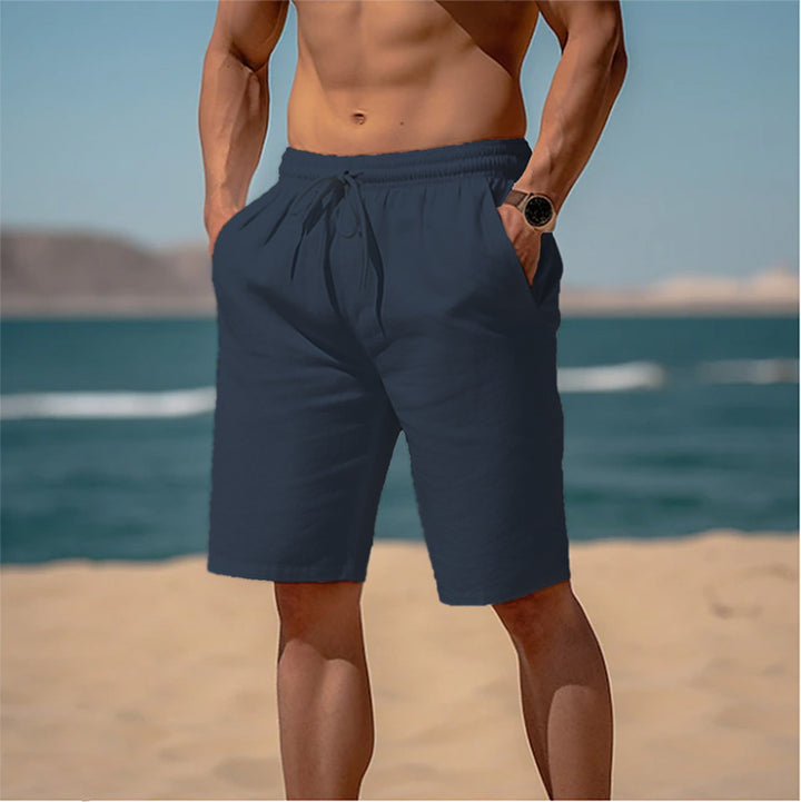 Herrer casual strandshorts med elastisk talje og sidelommer Stilla