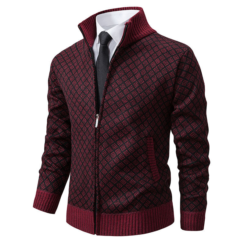 Herre struktureret Zip-Up sweatshirt Stilla