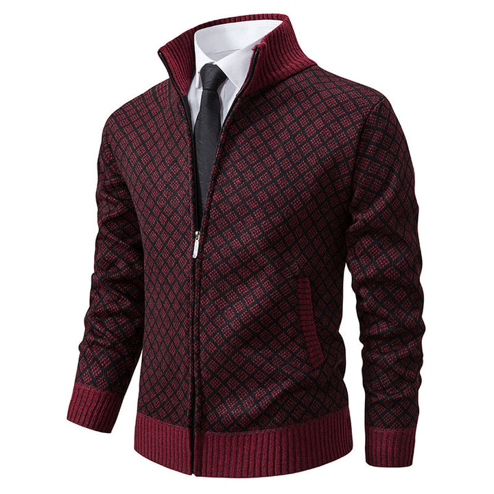 Herre struktureret Zip-Up sweatshirt Stilla