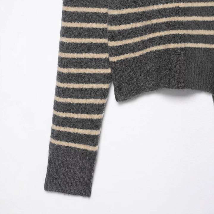 Kvinder stribet cashmere cardigan Stilla