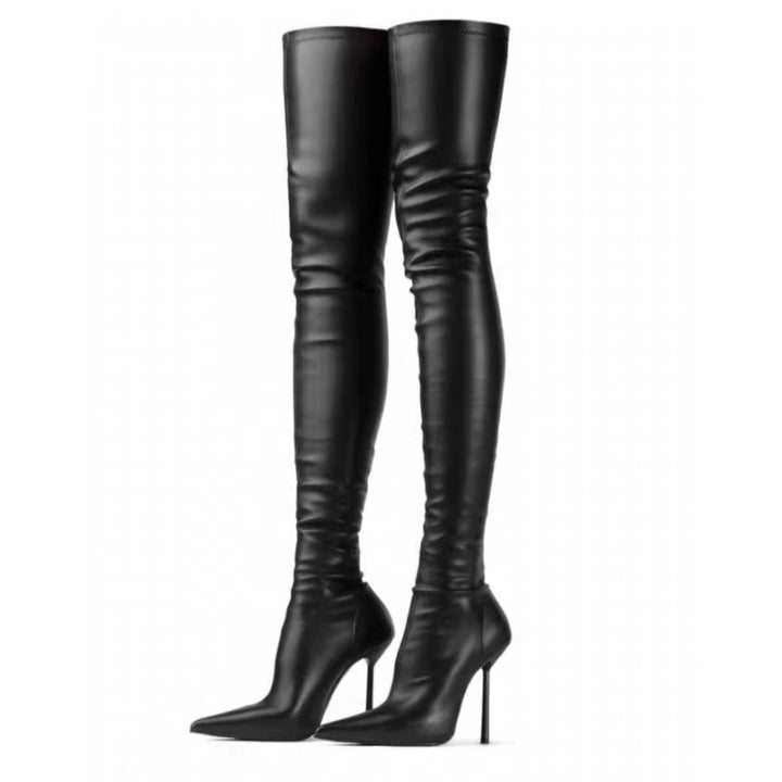 Femme Over-the-Knee High-Spike Heels Støvler Stilla