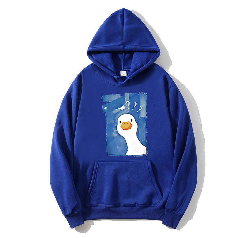 Kvinders hoodie med legende andemotiv Skovae 1772613013