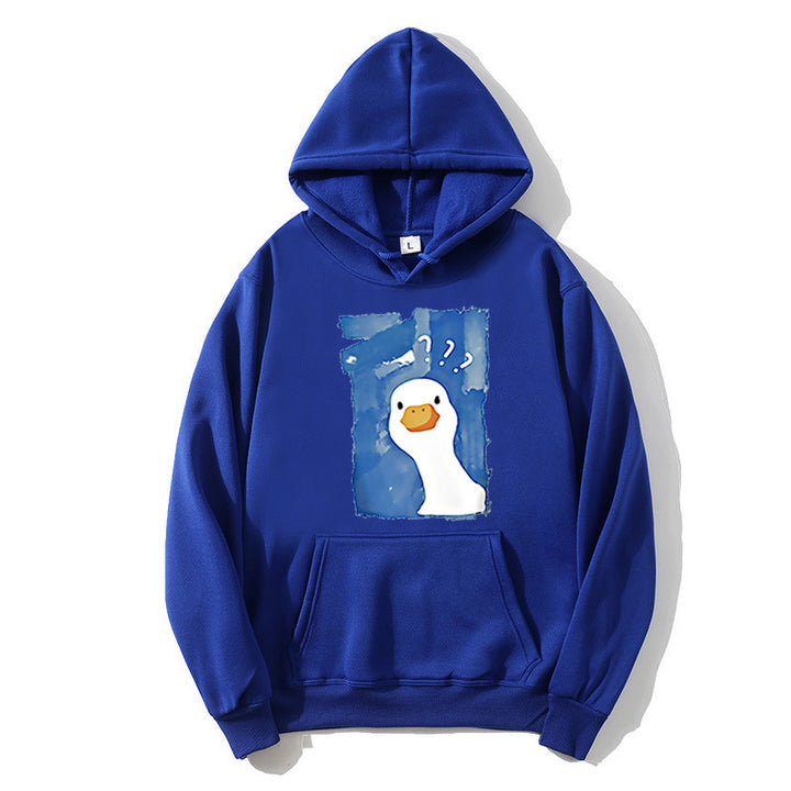 Kvinders hoodie med legende andemotiv Skovae 1772613013