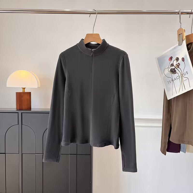 Kvinders sporty langærmet skjorte med innovativt snit Stilla