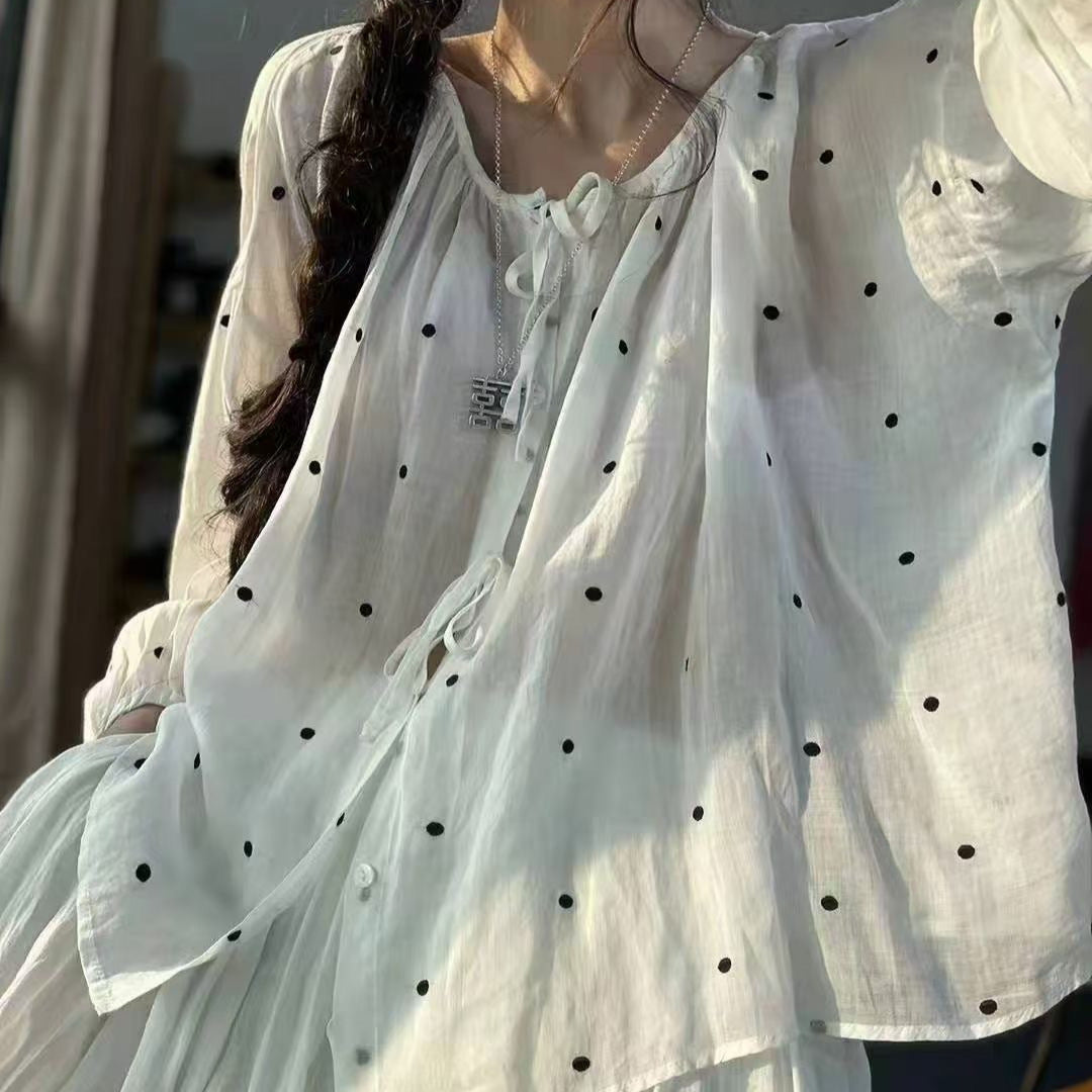 Dame Elegant Overlay Bluse Stilla
