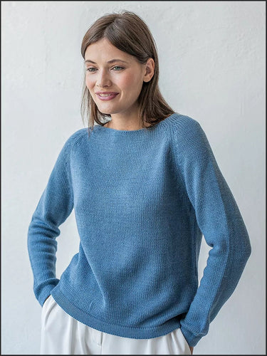 Dame fin strikpullover med struktureret ribdesign og høj krave Stilla